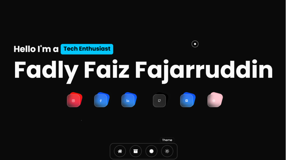 Portfolio Website V1 screenshot 1